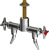 Chicago Faucets (LWV2-A22-25) Deck-mounted laboratory turret with water valve