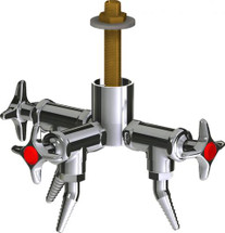 Chicago Faucets (LWV2-A22-30) Deck-mounted laboratory turret with water valve