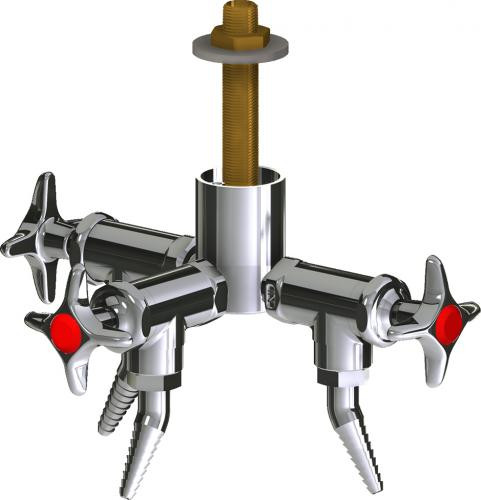  Chicago Faucets (LWV2-A22-30) Deck-mounted laboratory turret with water valve