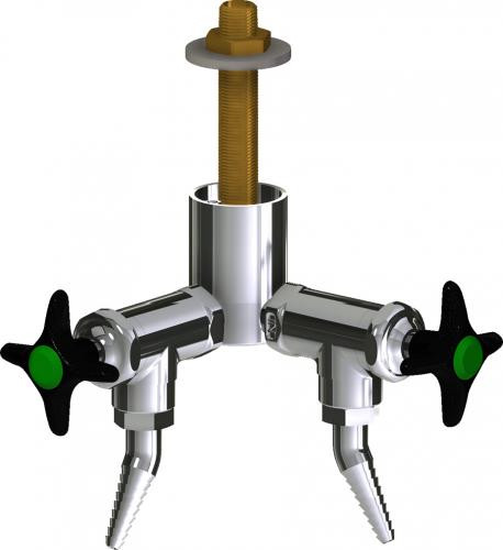  Chicago Faucets (LWV2-A23-20) Deck-mounted laboratory turret with water valve