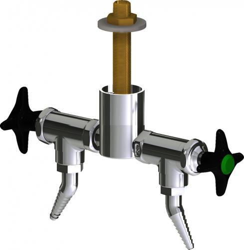  Chicago Faucets (LWV2-A23-25) Deck-mounted laboratory turret with water valve