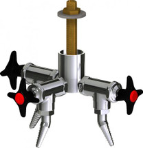 Chicago Faucets (LWV2-A24-30) Deck-mounted laboratory turret with water valve