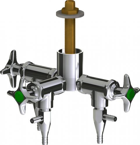  Chicago Faucets (LWV2-A31-30) Deck-mounted laboratory turret with water valve