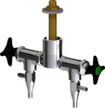 Chicago Faucets (LWV2-A33-25) Deck-mounted laboratory turret with water valve