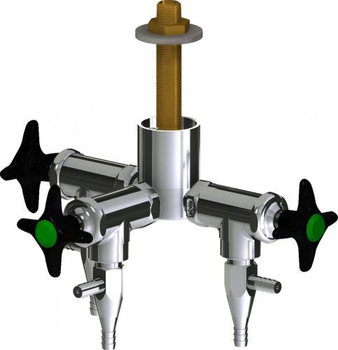  Chicago Faucets (LWV2-A33-30) Deck-mounted laboratory turret with water valve