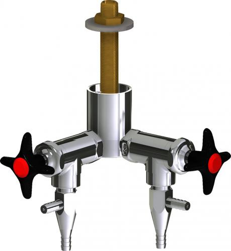  Chicago Faucets (LWV2-A34-20) Deck-mounted laboratory turret with water valve