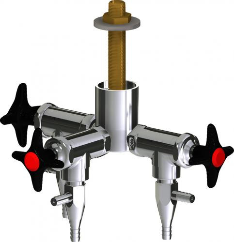  Chicago Faucets (LWV2-A34-30) Deck-mounted laboratory turret with water valve
