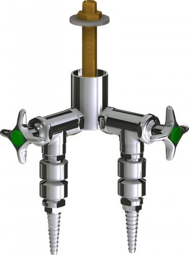  Chicago Faucets (LWV2-A41-20) Deck-mounted laboratory turret with water valve