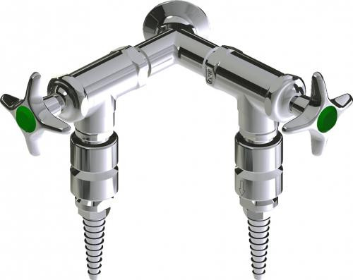  Chicago Faucets (LWV2-A41-60) Wall-mounted water valve with flange