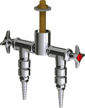 Chicago Faucets (LWV2-A42-25) Deck-mounted laboratory turret with water valve