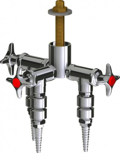  Chicago Faucets (LWV2-A42-30) Deck-mounted laboratory turret with water valve