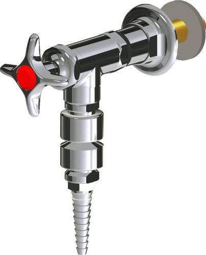  Chicago Faucets (LWV2-A42-55) Wall-mounted water valve with flange