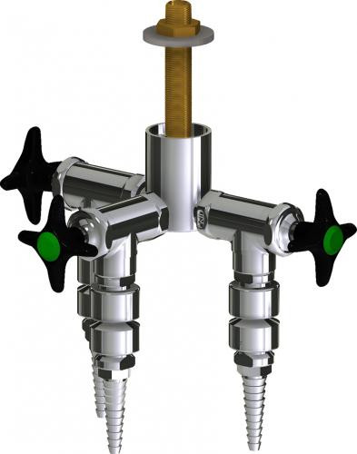  Chicago Faucets (LWV2-A43-30) Deck-mounted laboratory turret with water valve