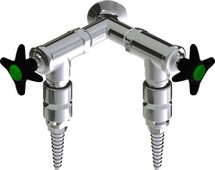 Chicago Faucets (LWV2-A43-60) Wall-mounted water valve with flange