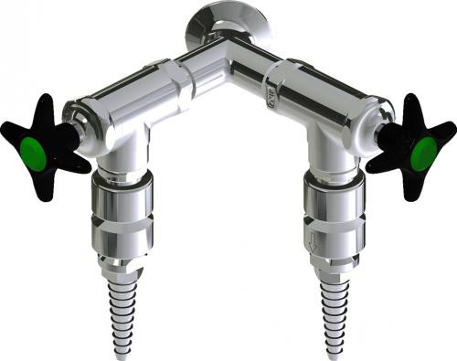  Chicago Faucets (LWV2-A43-60) Wall-mounted water valve with flange