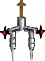 Chicago Faucets (LWV2-A44-20) Deck-mounted laboratory turret with water valve