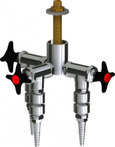  Chicago Faucets (LWV2-A44-30) Deck-mounted laboratory turret with water valve