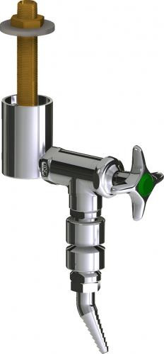  Chicago Faucets (LWV2-A51-10) Deck-mounted laboratory turret with water valve