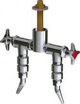 Chicago Faucets (LWV2-A52-25) Deck-mounted laboratory turret with water valve
