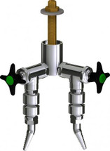 Chicago Faucets (LWV2-A53-20) Deck-mounted laboratory turret with water valve