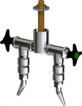 Chicago Faucets (LWV2-A53-25) Deck-mounted laboratory turret with water valve