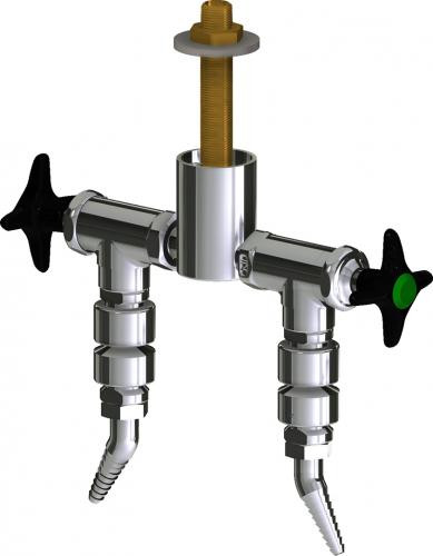  Chicago Faucets (LWV2-A53-25) Deck-mounted laboratory turret with water valve