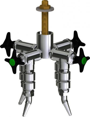  Chicago Faucets (LWV2-A53-40) Deck-mounted laboratory turret with water valve