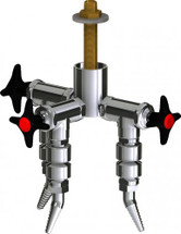 Chicago Faucets (LWV2-A54-30) Deck-mounted laboratory turret with water valve