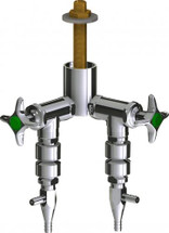 Chicago Faucets (LWV2-A61-20) Deck-mounted laboratory turret with water valve