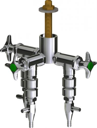  Chicago Faucets (LWV2-A61-30) Deck-mounted laboratory turret with water valve