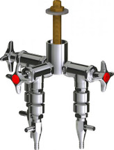 Chicago Faucets (LWV2-A62-30) Deck-mounted laboratory turret with water valve