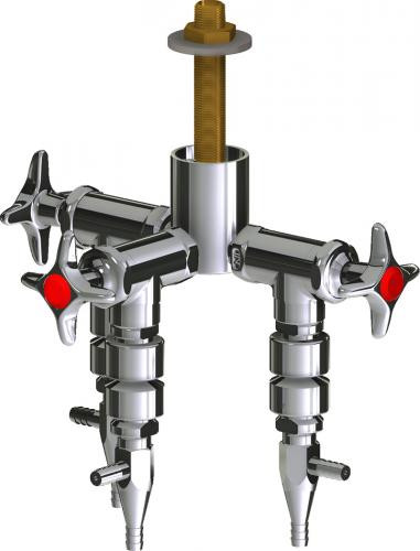  Chicago Faucets (LWV2-A62-30) Deck-mounted laboratory turret with water valve