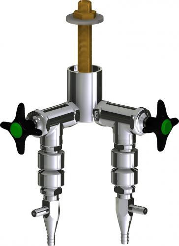  Chicago Faucets (LWV2-A63-20) Deck-mounted laboratory turret with water valve