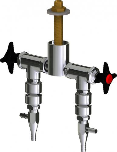  Chicago Faucets (LWV2-A64-25) Deck-mounted laboratory turret with water valve