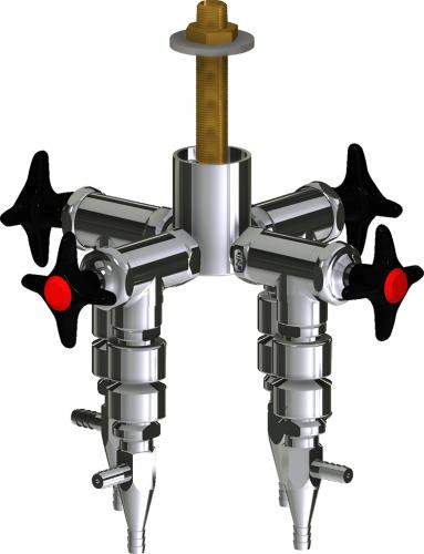  Chicago Faucets (LWV2-A64-40) Deck-mounted laboratory turret with water valve