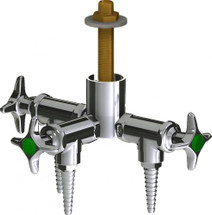 Chicago Faucets (LWV2-B11-30) Deck-mounted laboratory turret with water valve