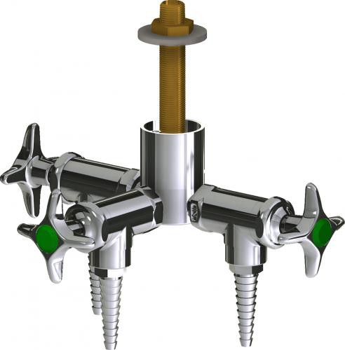  Chicago Faucets (LWV2-B11-30) Deck-mounted laboratory turret with water valve