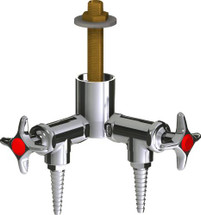 Chicago Faucets (LWV2-B12-20) Deck-mounted laboratory turret with water valve