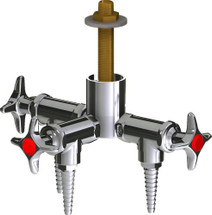 Chicago Faucets (LWV2-B12-30) Deck-mounted laboratory turret with water valve