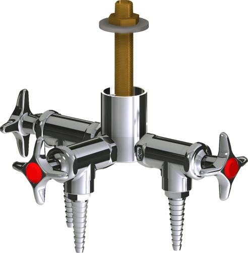  Chicago Faucets (LWV2-B12-30) Deck-mounted laboratory turret with water valve