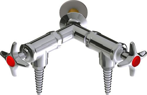  Chicago Faucets (LWV2-B12-65) Wall-mounted water valve with flange