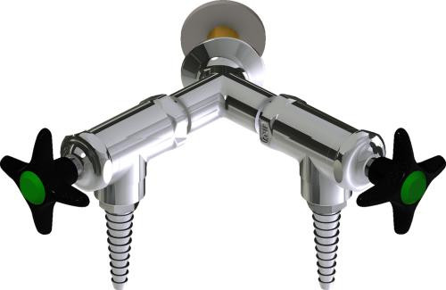  Chicago Faucets (LWV2-B13-65) Wall-mounted water valve with flange