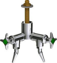 Chicago Faucets (LWV2-B21-20) Deck-mounted laboratory turret with water valve