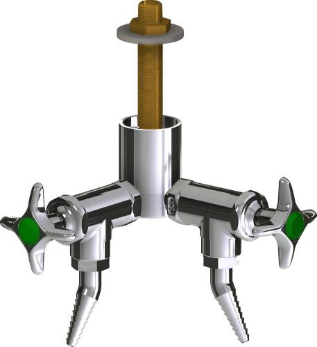  Chicago Faucets (LWV2-B21-20) Deck-mounted laboratory turret with water valve