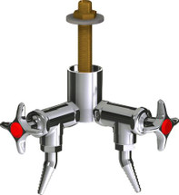 Chicago Faucets (LWV2-B22-20) Deck-mounted laboratory turret with water valve