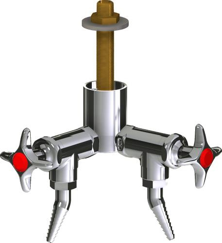  Chicago Faucets (LWV2-B22-20) Deck-mounted laboratory turret with water valve