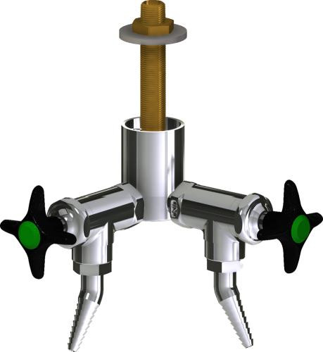  Chicago Faucets (LWV2-B23-20) Deck-mounted laboratory turret with water valve