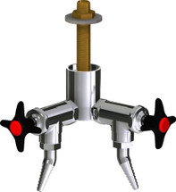 Chicago Faucets (LWV2-B24-20) Deck-mounted laboratory turret with water valve