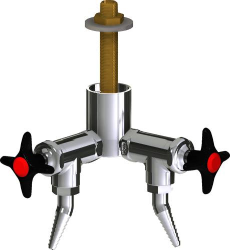 Chicago Faucets (LWV2-B24-20) Deck-mounted laboratory turret with water valve