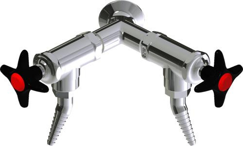  Chicago Faucets (LWV2-B24-60) Wall-mounted water valve with flange
